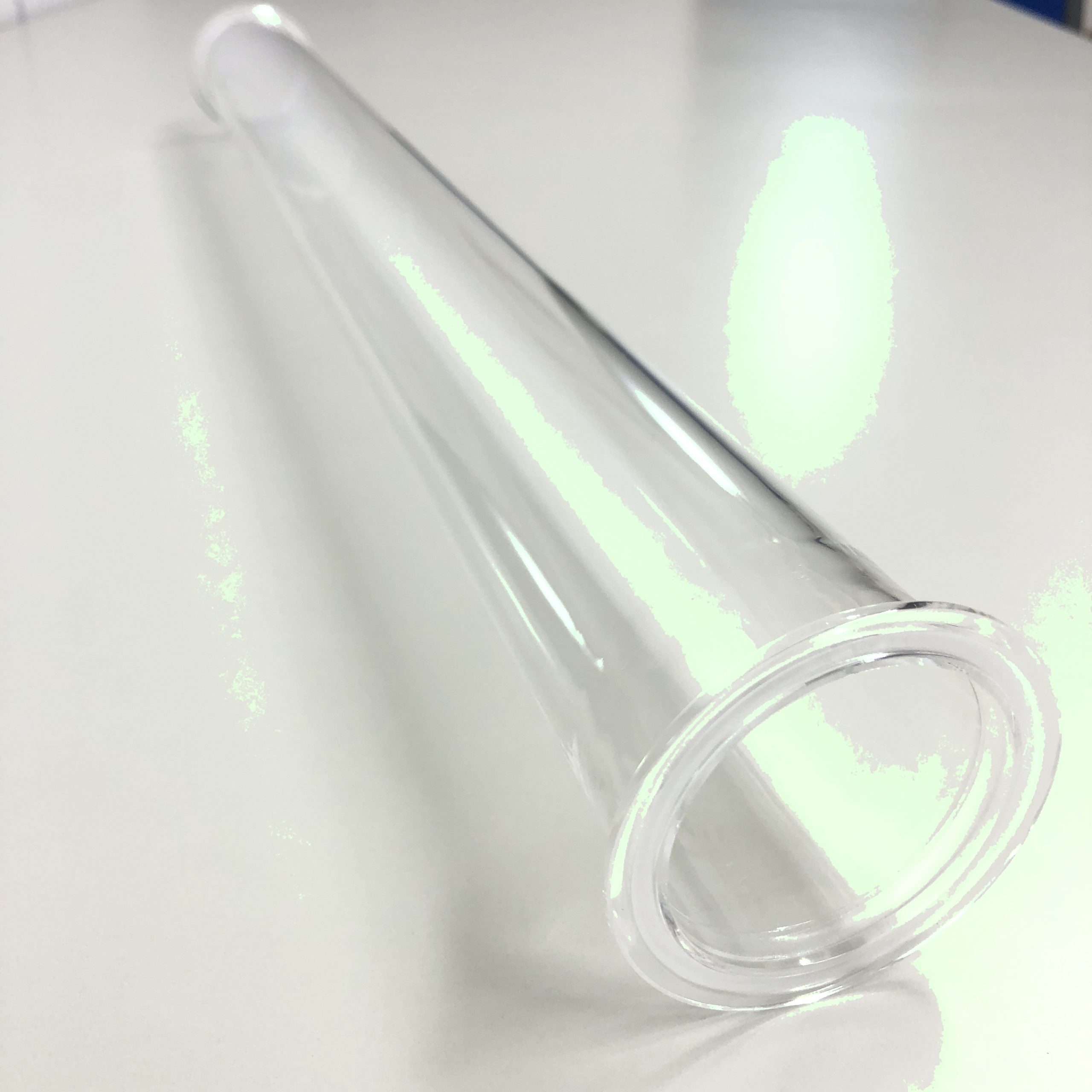 石英ガラス「フランジ付き石英管Φ55×600」 | 特注実験用耐熱ガラス 