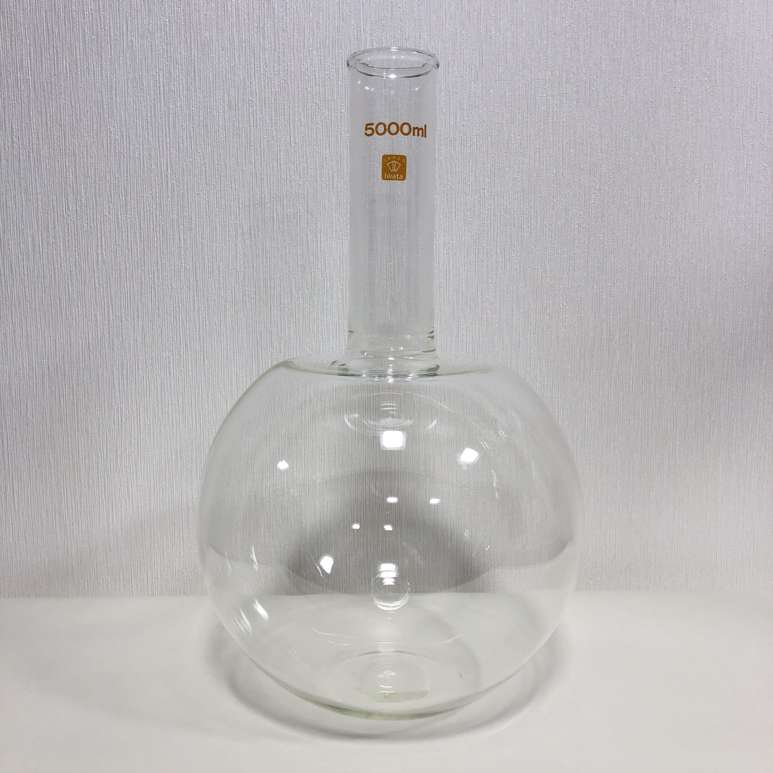 耐熱ガラス「特注振とうﾌﾗｽｺ5000ml | 特注実験用耐熱ガラスPYREX