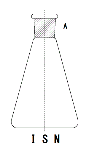 三角フラスコ | 特注実験用耐熱ガラスPYREXパイレックス器具 石英